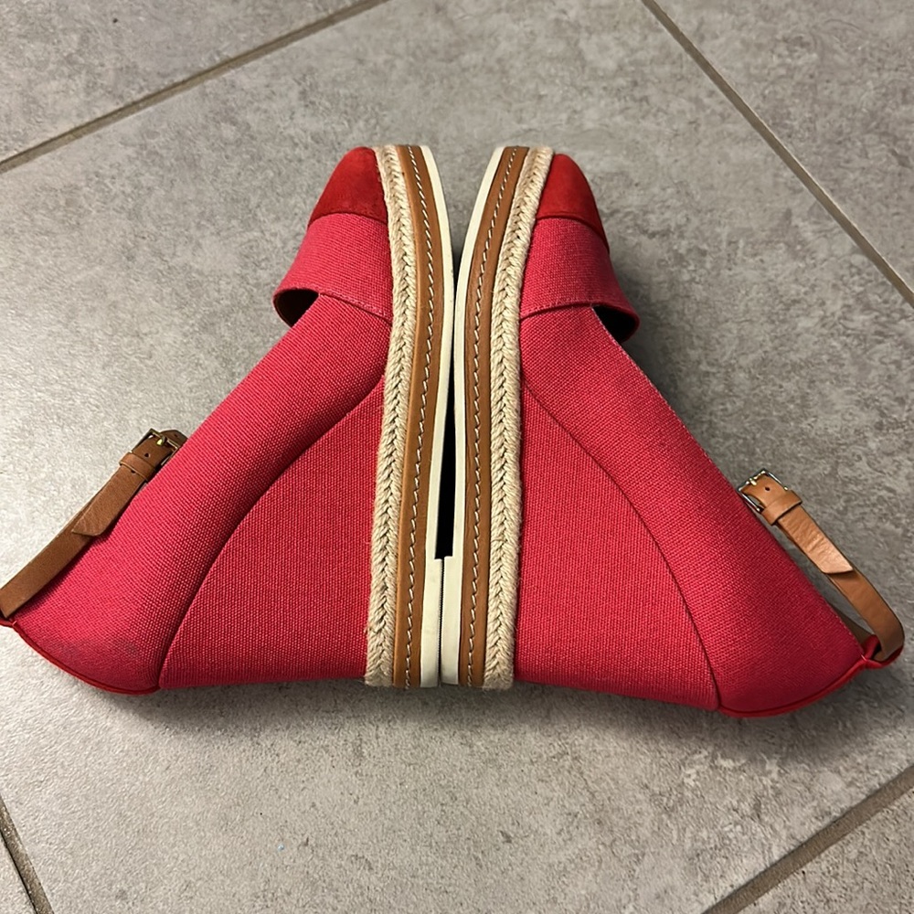 Tory Burch Canvas Wedge Espadrilles - Picture 2 of 3